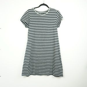 Striped cotton tee shirt dress